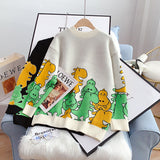Ndyad Dinosaur Long Sleeve Sweater HZ1024