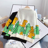 Ndyad Dinosaur Long Sleeve Sweater HZ1024