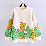 Ndyad Dinosaur Long Sleeve Sweater HZ1024
