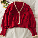 Ndyad Cardigan Cherry Sweater HZ1024
