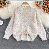 Ndyad Round Neck Long Sleeve Sweater HZ1024