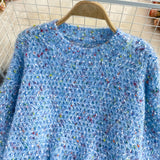 Ndyad Round Neck Long Sleeve Sweater HZ1024