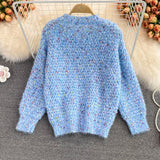 Ndyad Round Neck Long Sleeve Sweater HZ1024