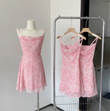 Ndyad romantic floral suspender dress HZ1024