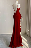 Ndyad Satin long prom dress, black birthday dress HZ1024