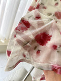 Ndyad red floral sling tea dress HZ1024