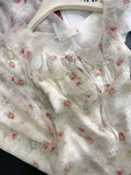Ndyad French sleeveless Sweet Floral Dress HZ1024