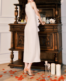 Ndyad ruffled suspender dress temperament banquet dress HZ1024