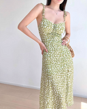 Ndyad print suspender dress HZ1024
