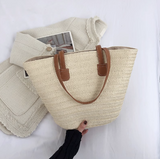 Ndyad large capacity straw shoulder bag HZ1024