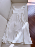 Ndyad suspender flower dress French retro dress HZ1024