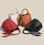 Ndyad trendy red niche versatile portable bucket bag HZ1024