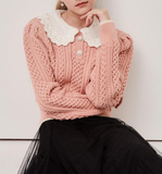 Ndyad Collar Wool Pullover Knitwear HZ1024