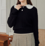 Ndyad Collar Wool Pullover Knitwear HZ1024