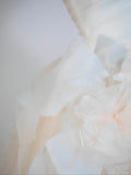 Ndyad Champagne A-Line Strapless Tulle Wedding Dress£¬Gentle Beaded Long Bridal Dress HZ1024
