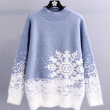 Ndyad Snowflake Long Sleeve Sweater HZ1024