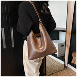Ndyad retro shoulder bag casual bucket bag HZ1024