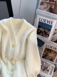 Ndyad college style, furry cardigan sweater coat HZ1024