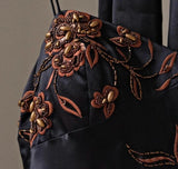 Ndyad A-line Pink Spaghetti Strap Satin Applique Retro Prom Dress Birthday Party Dress HZ1024