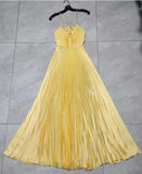 Ndyad Green Backless Prom Dress for Vegas Pool Party?? Glam Chiffon Evening Dress for Special Ocassion HZ1024