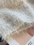 Ndyad V-neck base sweater, soft and glutinous imitation mink fleece sweater HZ1024