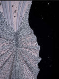 Ndyad Gown?? Off The Shoulder Tulle Sequins Long Prom Dress for Formal Events &Quinceanera HZ1024
