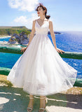 Ndyad A Line Tulle Dress Summer Dress HZ1024