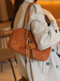 Ndyad autumn and winter retro frosted shoulder bag HZ1024