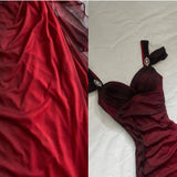 Ndyad Party Dresses Under $160??Elegant Purple Glitter Ruffled Chiffon Prom Dresses HZ1024