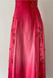 Ndyad Vintage Prom Dress Under $170??Gorgeous Spaghetti Straps Beading Applique Gradient Blue Sleeveless Long Evening Dress HZ1024