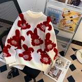 Ndyad bunny jacquard new style sweater HZ1024