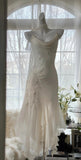 Ndyad Fairytale White Chiffon Short Prom Dress Vintage Applique Beading Party Dresses HZ1024