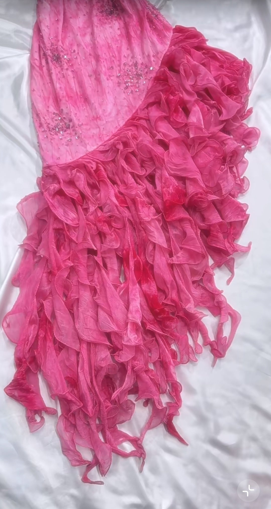 Ndyad Princess Style Beaded Chiffon Prom Dress for Party Glitter 90s Retro A-Line Evening Gown HZ1024