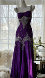 Ndyad Spaghetti Straps Apricot Beaded Chiffon Mermaid Gowns Vintage Backless Prom Dress HZ1024