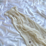 Ndyad White Spaghetti Straps Chiffon Sheath Gentle Prom Dresses with Beading HZ1024