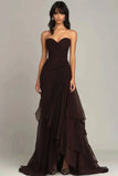 Ndyad Mermaid Dark Green Sweetheart Tulle Long Prom Dresses Formal Evening Dresses with Rufflest HZ1024