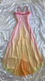 Ndyad Spaghetti Straps Chiffon Colorful Party Dress Gothic Short Prom Dress Homecoming Dresses HZ1024