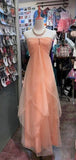 Ndyad Yellow Chiffon Cocktail Party Dresses Halter Neck Sleeveless Guest Dresses HZ1024