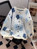 Ndyad Flocked Flower Cardigan HZ1024
