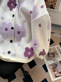 Ndyad Flocked Flower Cardigan HZ1024