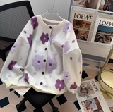 Ndyad Flocked Flower Cardigan HZ1024
