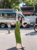 Ndyad retro V-neck floral dress HZ1024