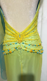 Ndyad Middle Eastern Style Halter Mermaid Tulle Beading Long Prom Dresses Vintage Evening Gowns HZ1024
