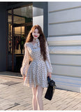 Ndyad Polka Dot Romantic Long Sleeve Dress HZ1024