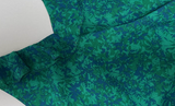 Ndyad retro floral ruffled temperament waist slit dress HZ1024