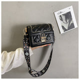 Ndyad diamond chain bag wide shoulder strap shoulder crossbody bag HZ1024