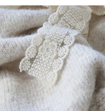 Ndyad lace lace-up thickened soft knitted cardigan HZ1024