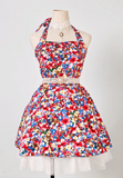 Ndyad Halter A-line Homecoming Dress Floral Birthday Dresses HZ1024