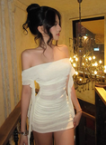 Ndyad Homecoming Dresses Off-the-shoulder Sexy Birthday Dresses HZ1024