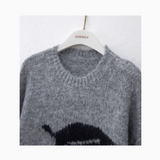 Ndyad cherry embroidered crew neck sweater HZ1024